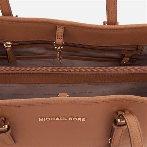 michael michael kors signature jet set large east west tote|Michael Kors saffiano tote.